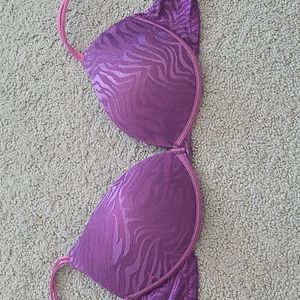 Purple push up bra